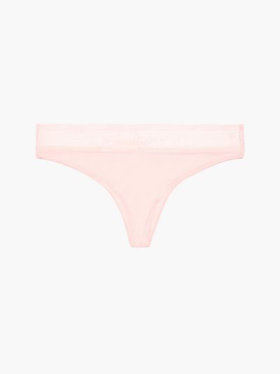 Calvin Klein Underwear HU487148 | Calvin Klein Logo Lace Brazilian Női Rövidnadrág Rózsaszín